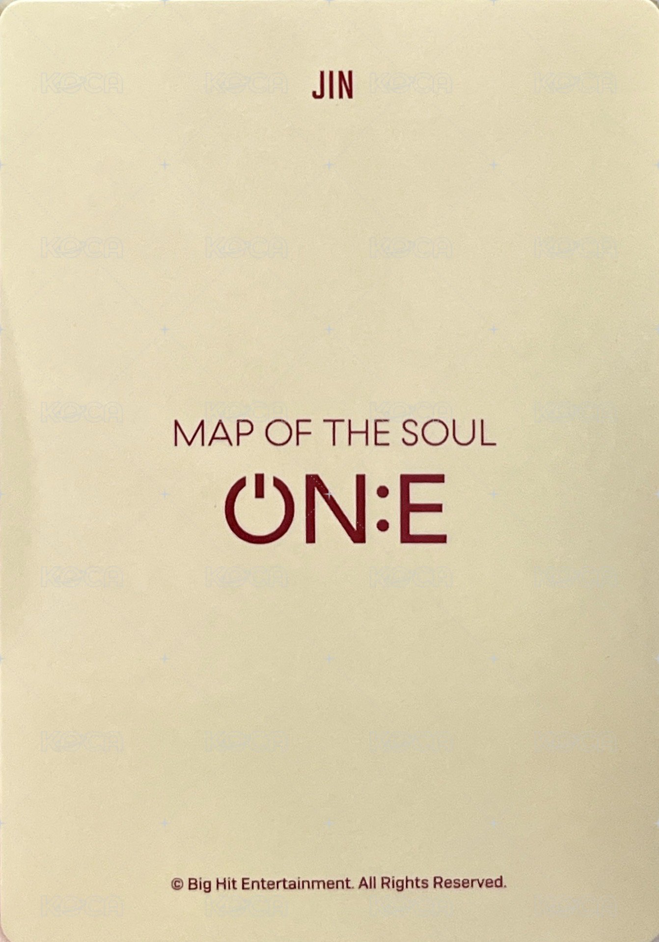 ON:E 周邊卡 後背包卡 背面