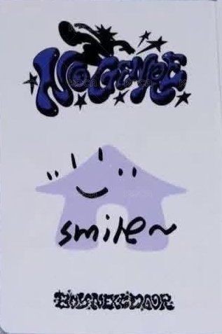 No Genre yzy 北京簽售1.0 簽售卡  背面