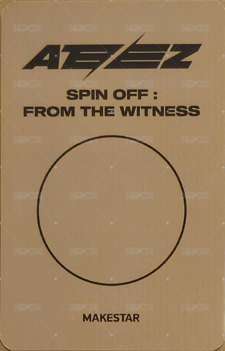 SPIN OFF : FROM THE WITNESS ms 3.0 線下 簽售卡  背面