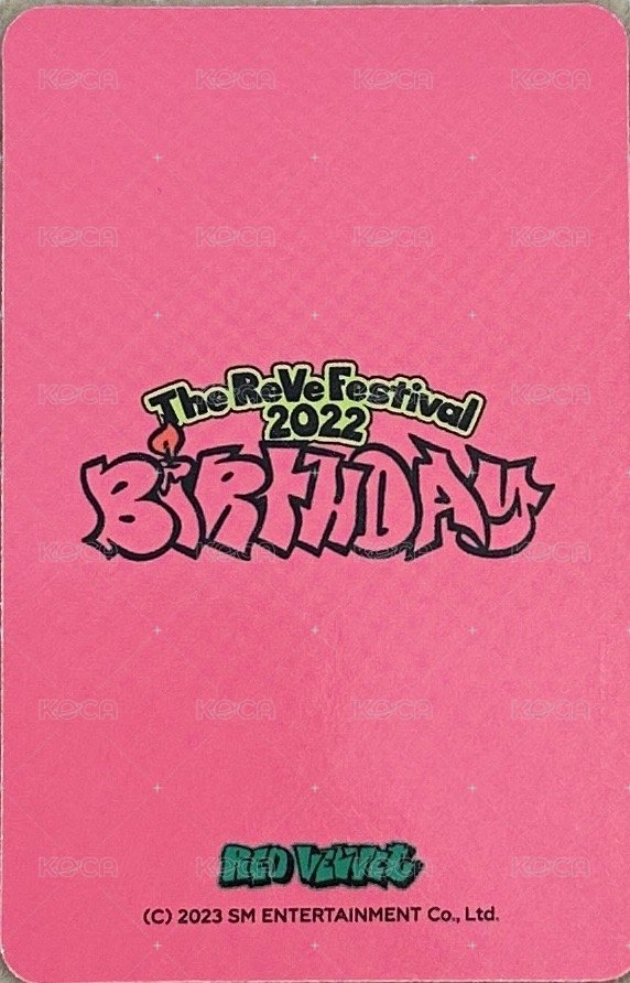 The ReVe Festival 2022 - Birthday 隨機卡 官拍椰 背面