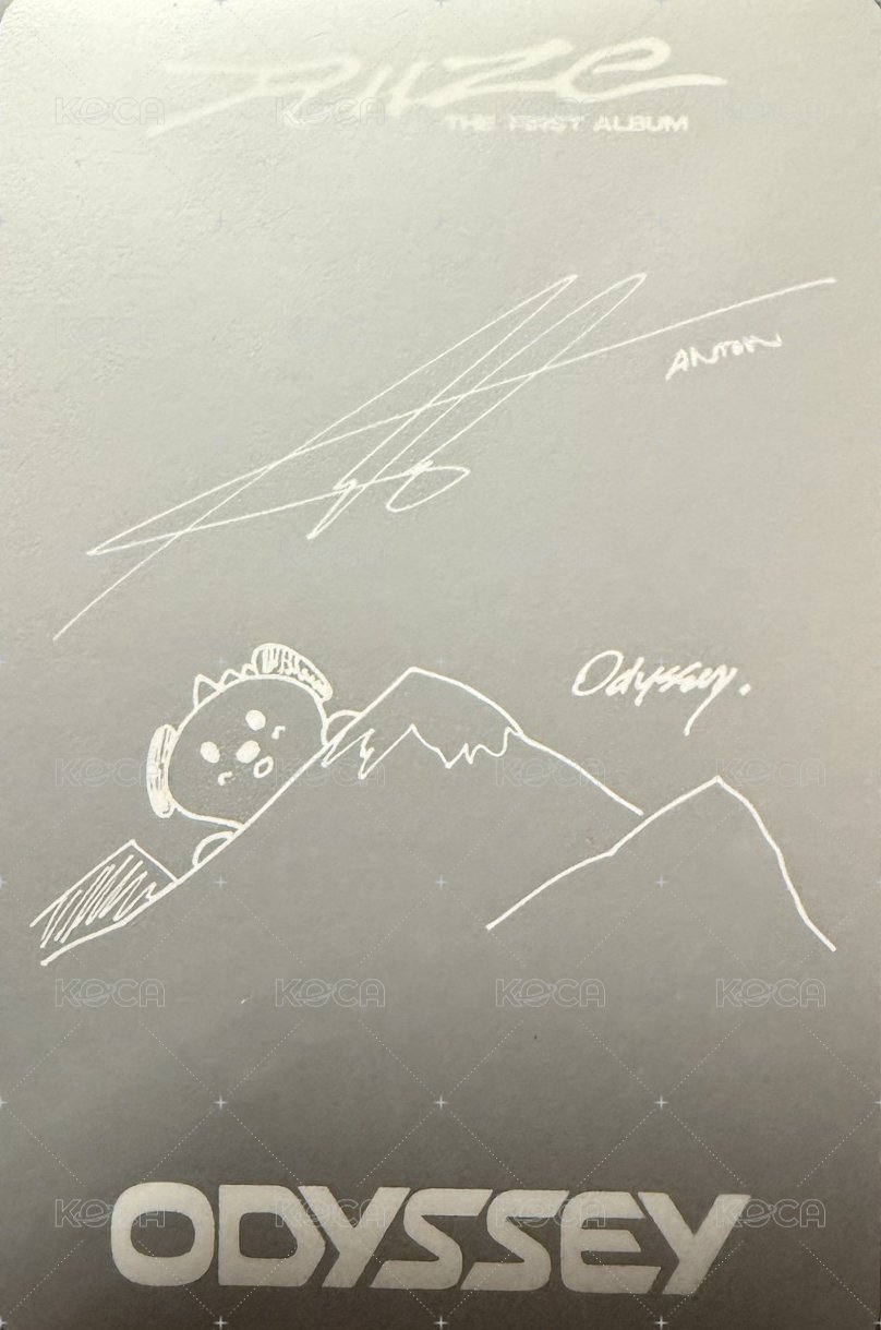 ODYSSEY 專輯卡 Walmart版 背面