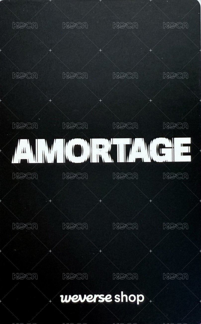 AMORTAGE wvs 特典卡 chulo2  預售特典 Jisoo 背面