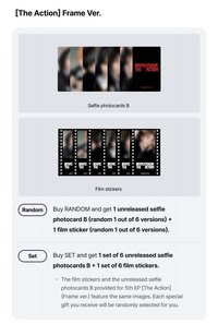 The Action Frame Ver. 單封版 Weverse 預售特典