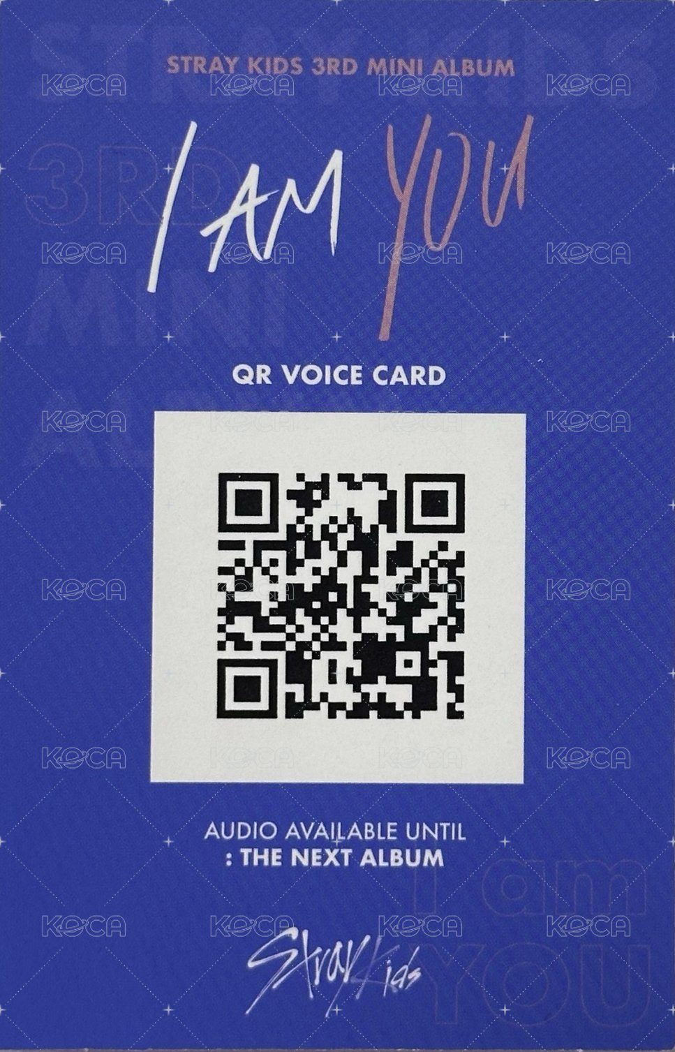 I am YOU 專輯卡 B ver. 背面