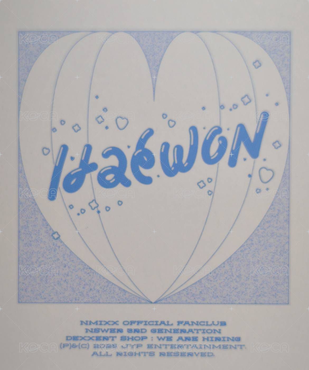 三期會員 會員禮卡 三期會員禮拍立得嫄 背面