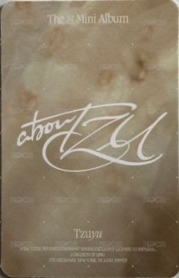 aboutTzu  jyp EU 黑膠 特典卡  背面