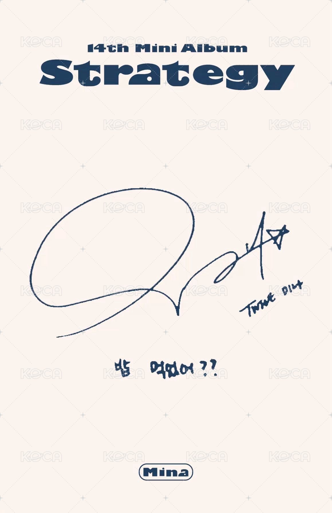 mini 14 專輯卡 Highlight ver. 背面