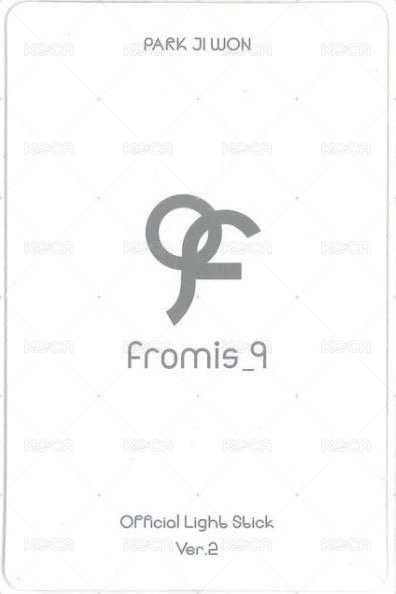 fromis_9 OFFICIAL LIGHT STICK Ver.2  周邊卡  背面