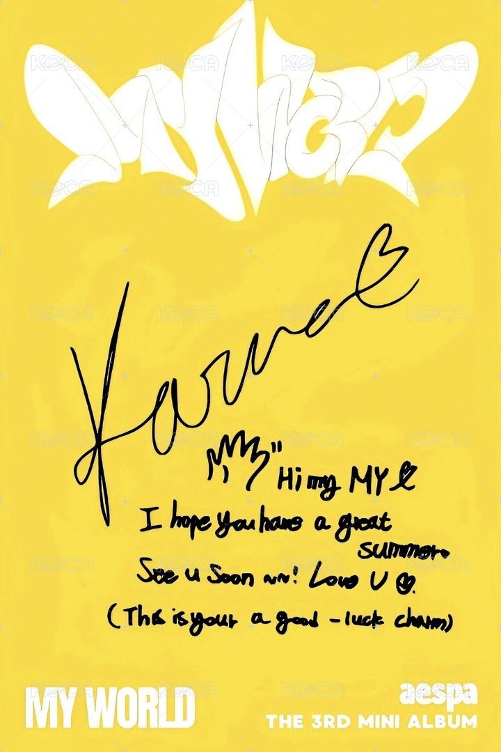 MY WORLD target 專輯卡 target柚 背面