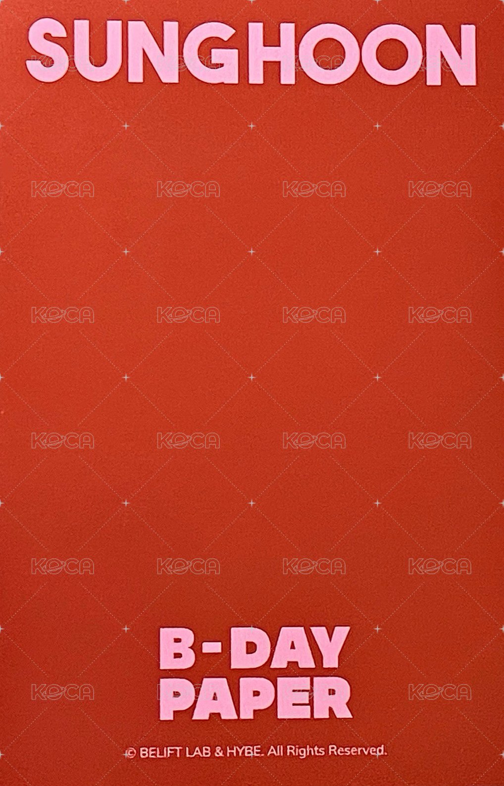 24生日禮盒 周邊卡 2024 生日卡 背面