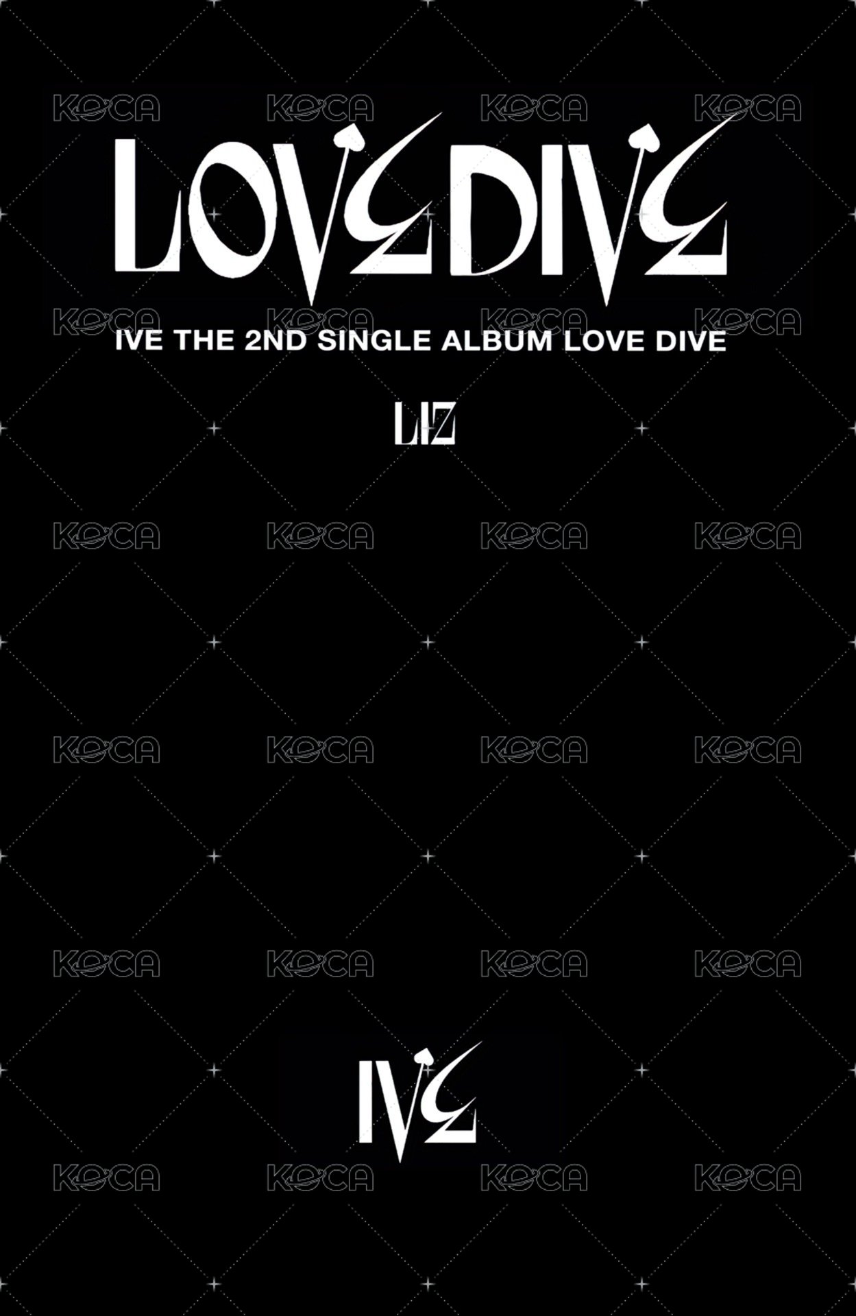 LOVE DIVE mokket 簽售卡  背面