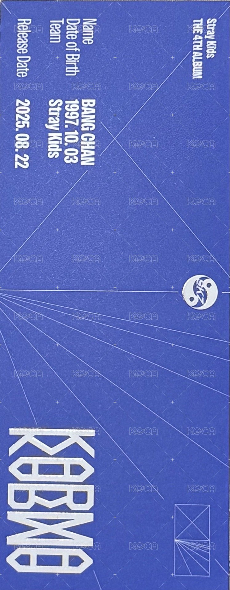 KARMA 書籤 Ceremony ver. 背面