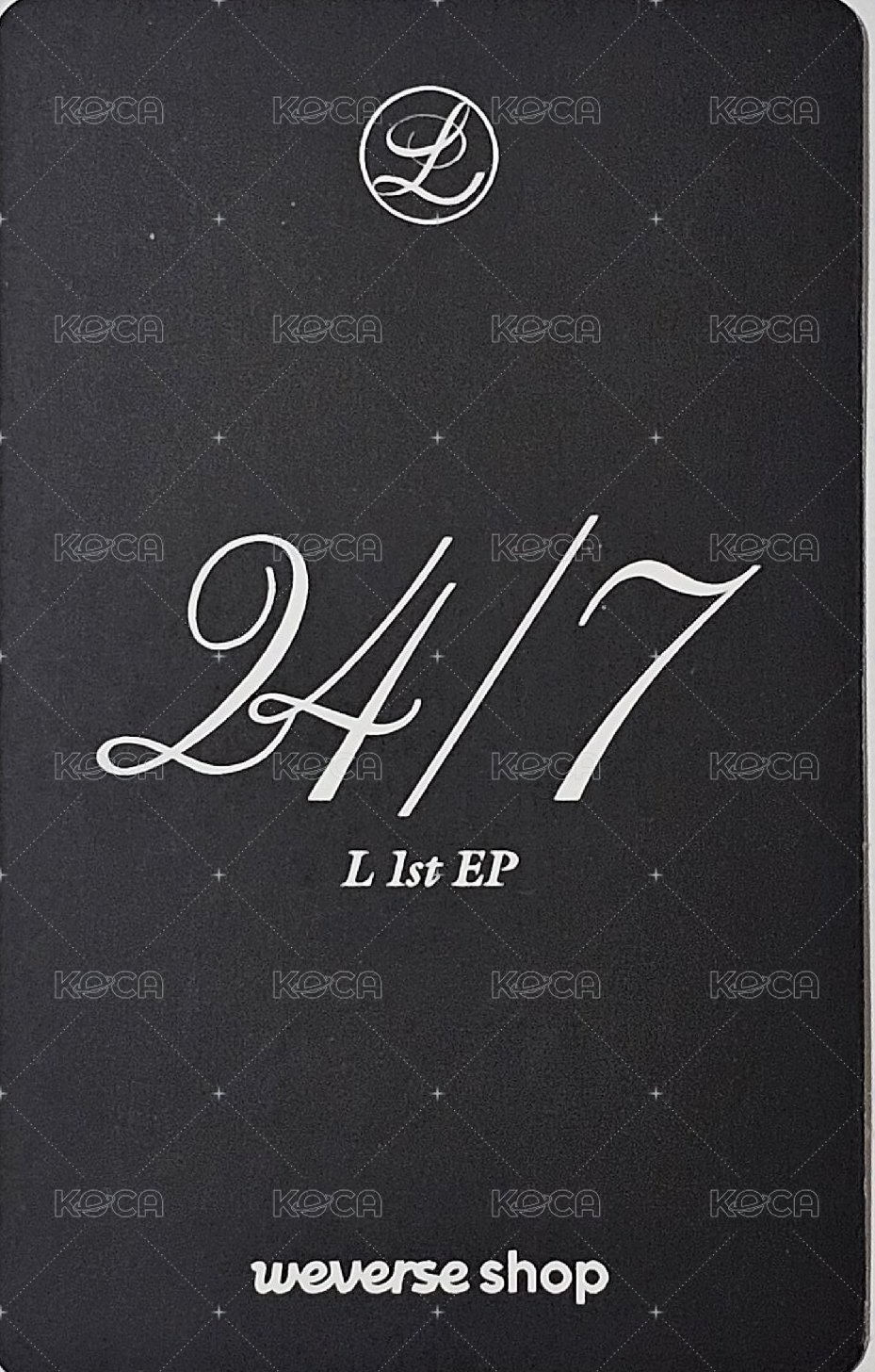 24/7 wvs 預購 特典卡  背面