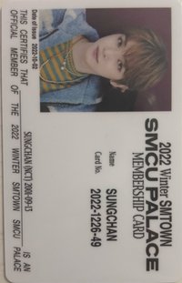 NCT時期 專輯卡 2022冬專id卡燦