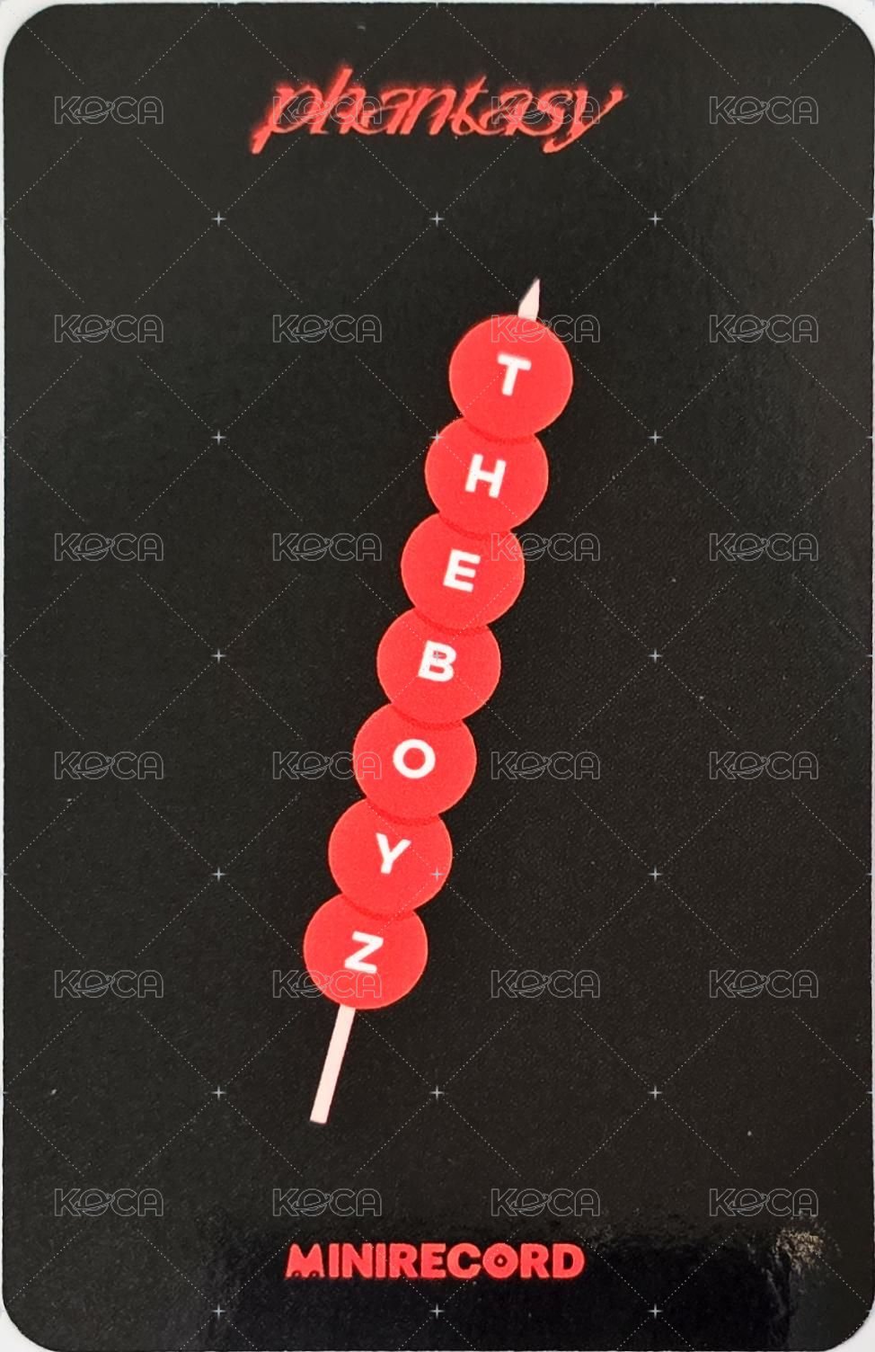 PHANTASY Pt.2 Sixth Sense MINIRECORD 特典卡 糖葫蘆ver. 背面