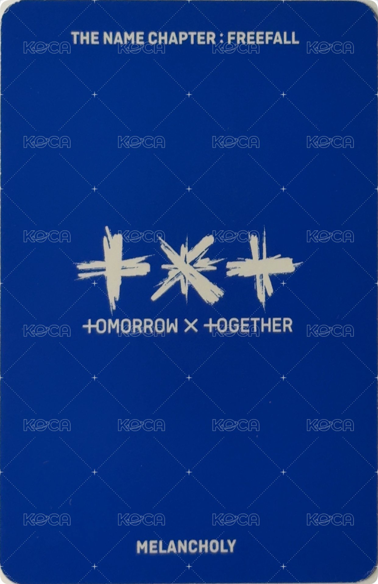 正三 專輯卡 Melancholy版B 背面