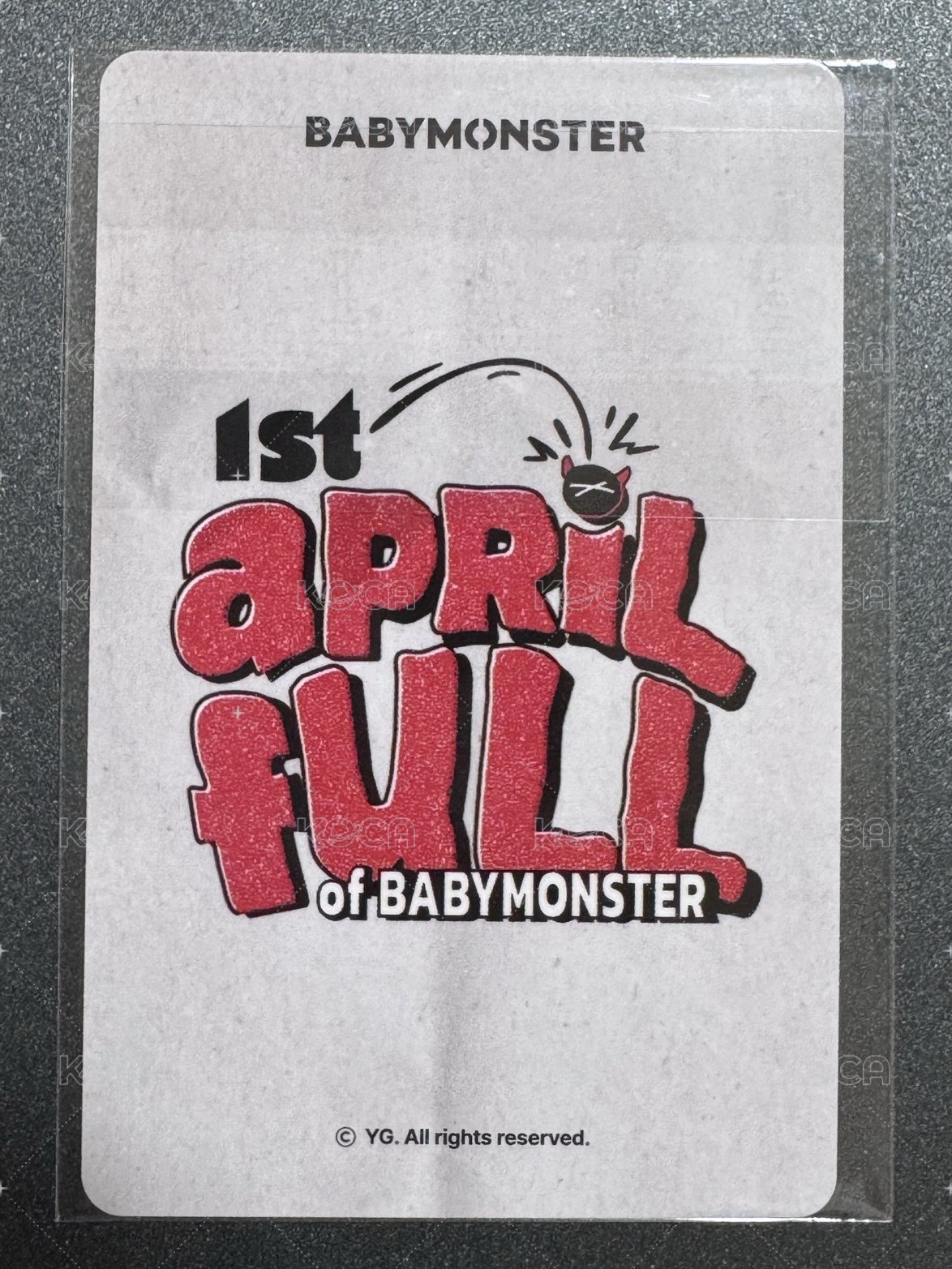 一週年 yg 仁寺洞周邊 滿額卡  背面