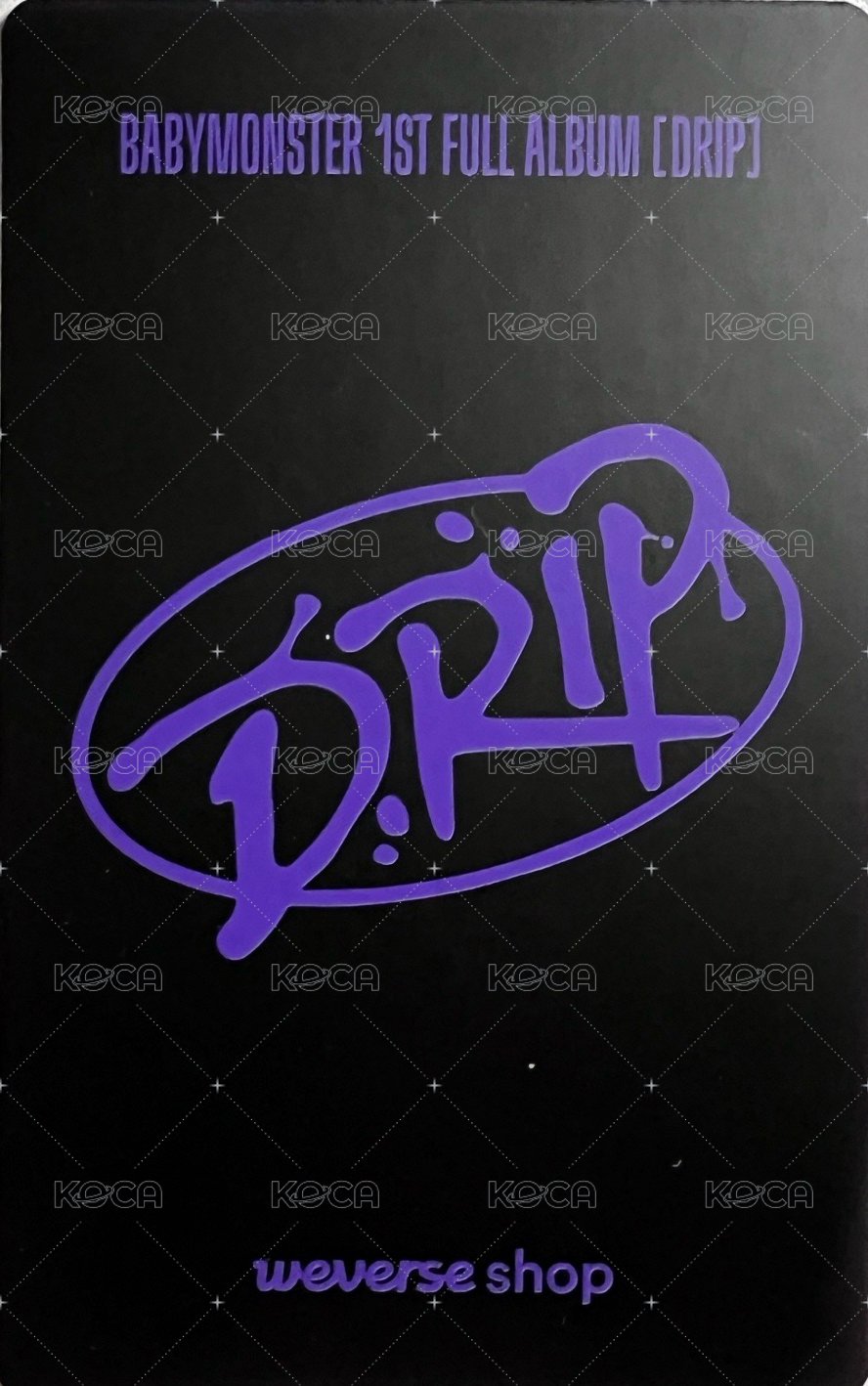 DRIP wvs 白情 A.ver 幸運卡  背面