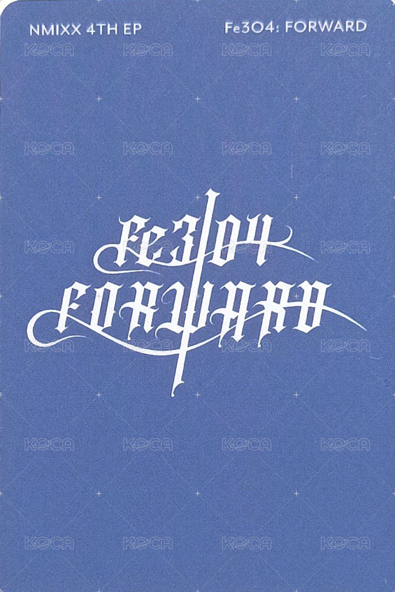 FORWARD jyp 特典卡 預售 背面