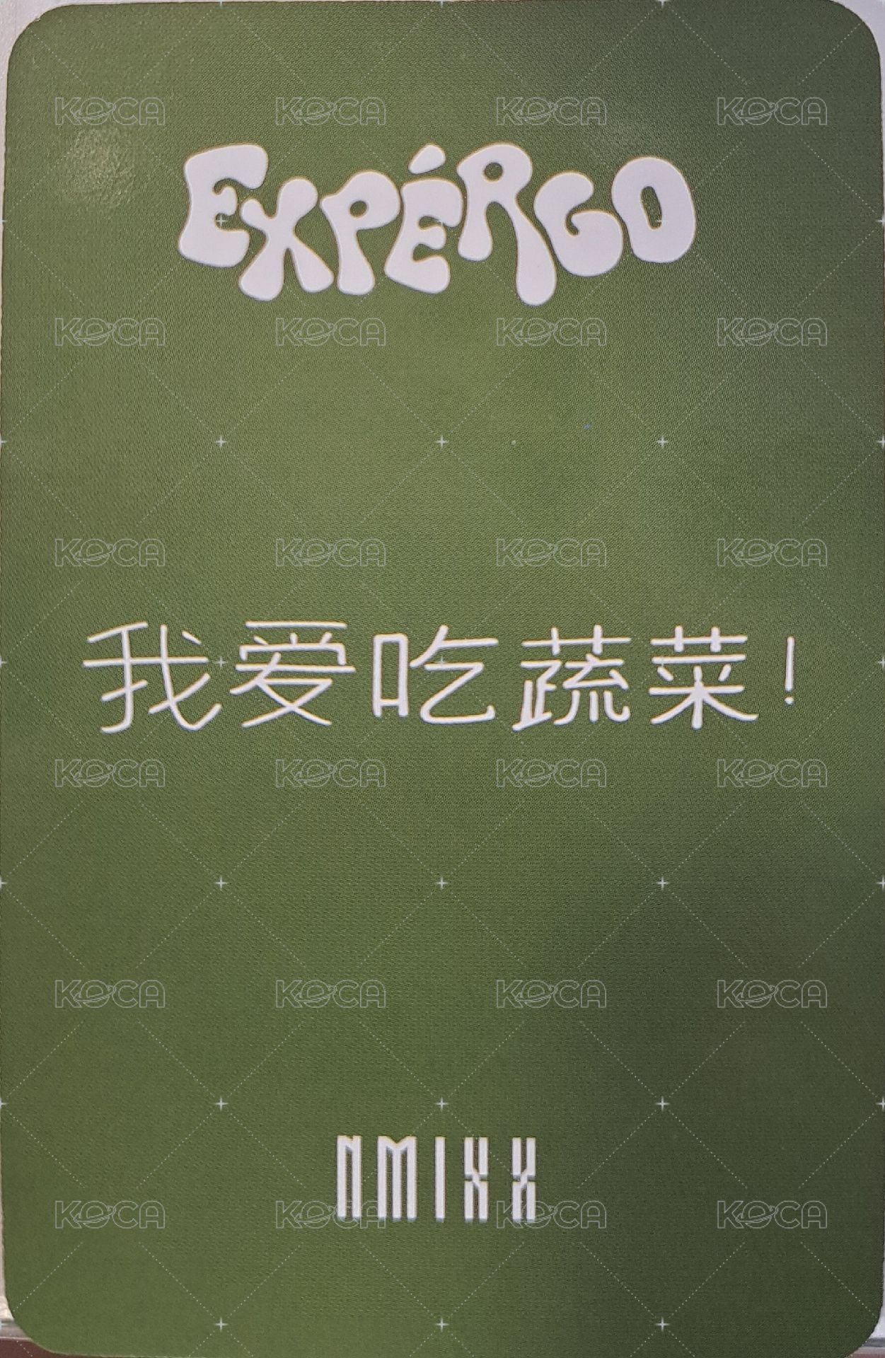 expérgo sr 預售 特典卡  背面