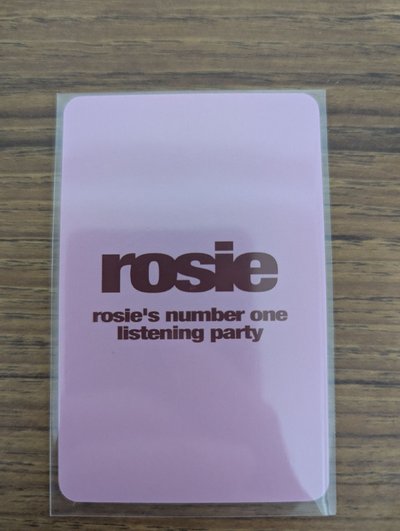 Rosie K4視聽應募特典