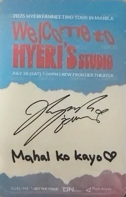 2025 FM 入場卡 / 場限卡 馬尼拉場線下 背面