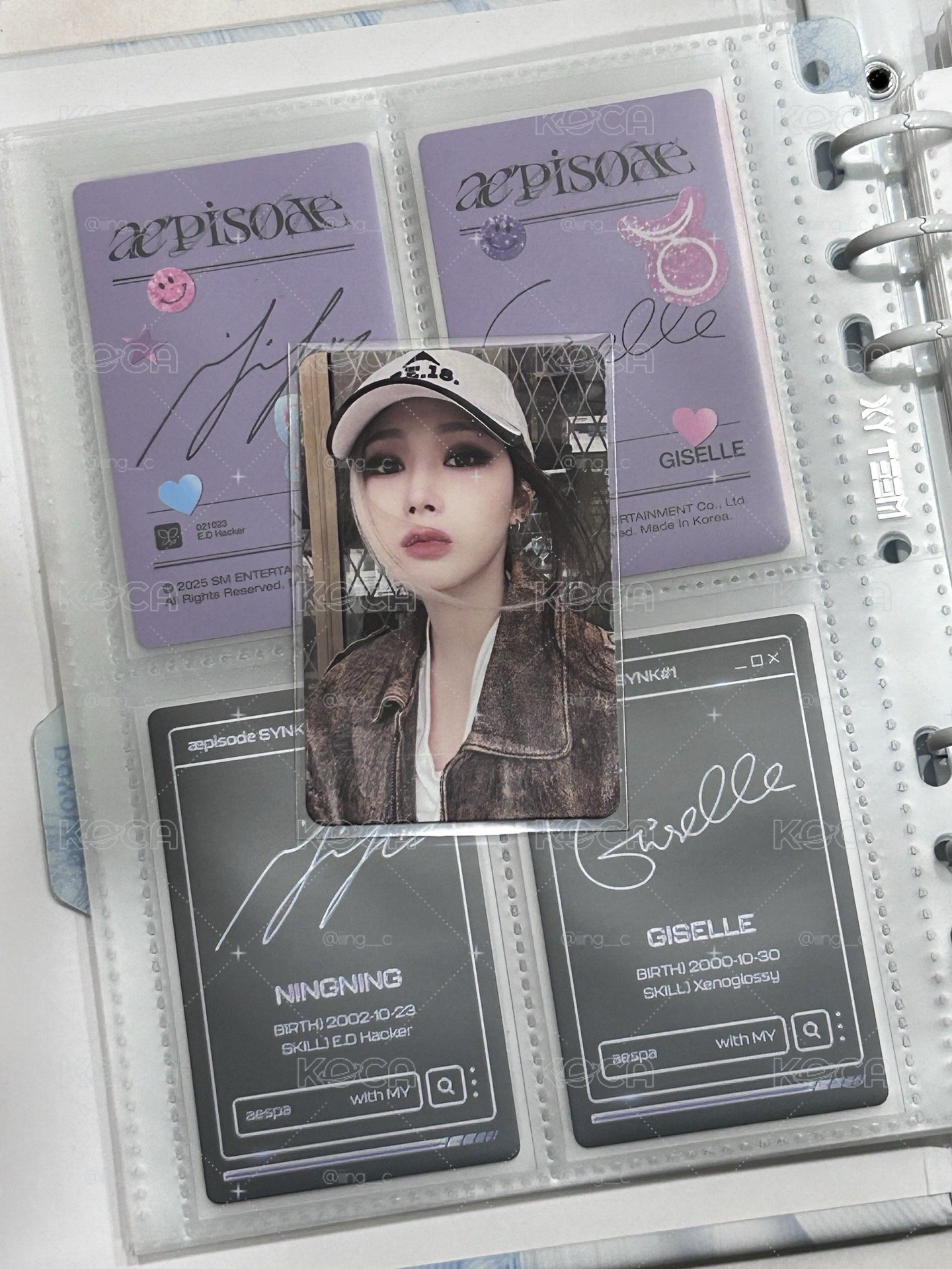 aespa Giselle MY WORLD專卡 Tabloid Ver.