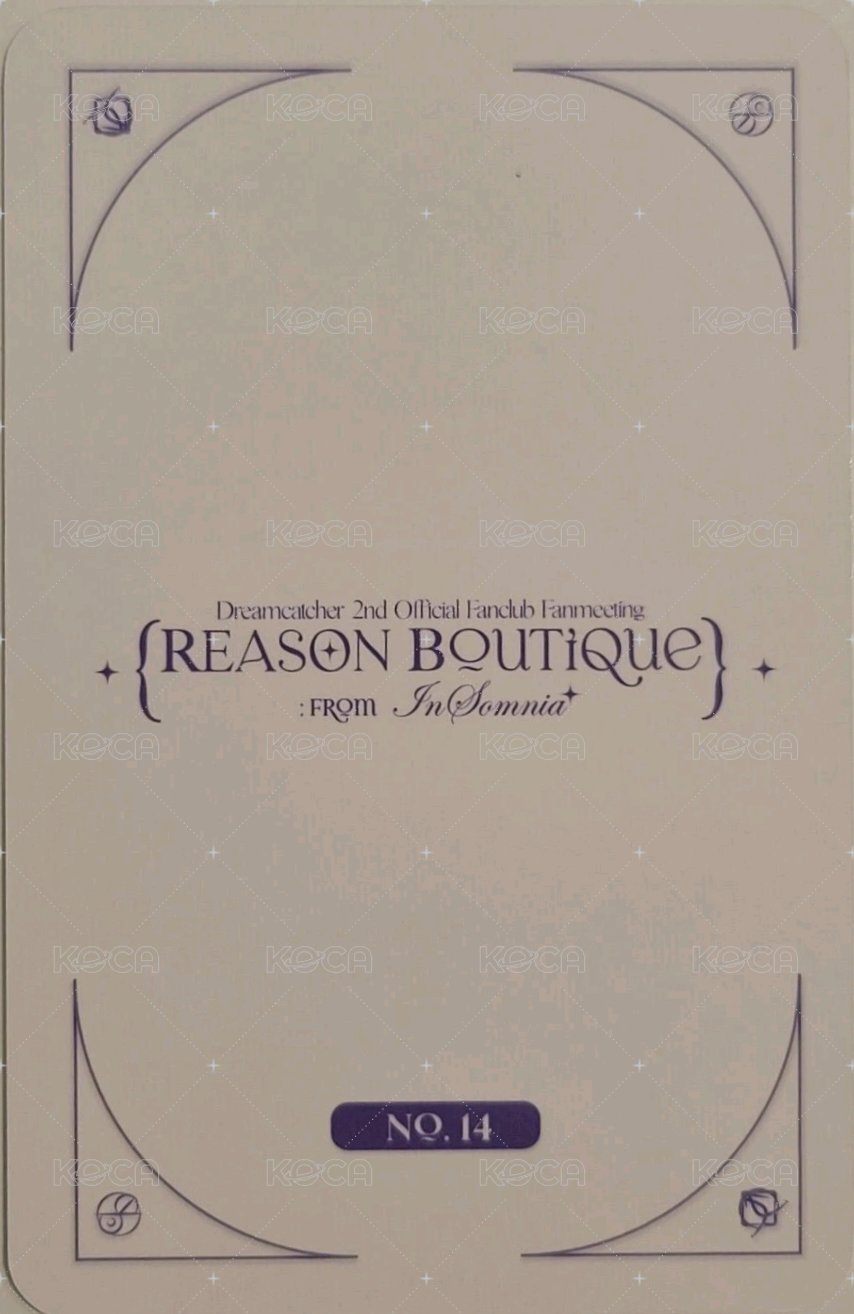 二期會員粉絲見面會 隨機卡 卡包卡 14 背面