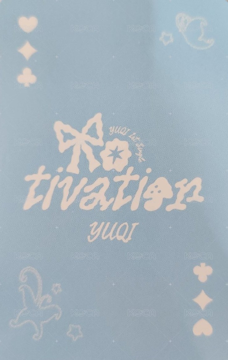 Motivation快閃店 鐵盒照片卡&貼紙套組 周邊卡  背面