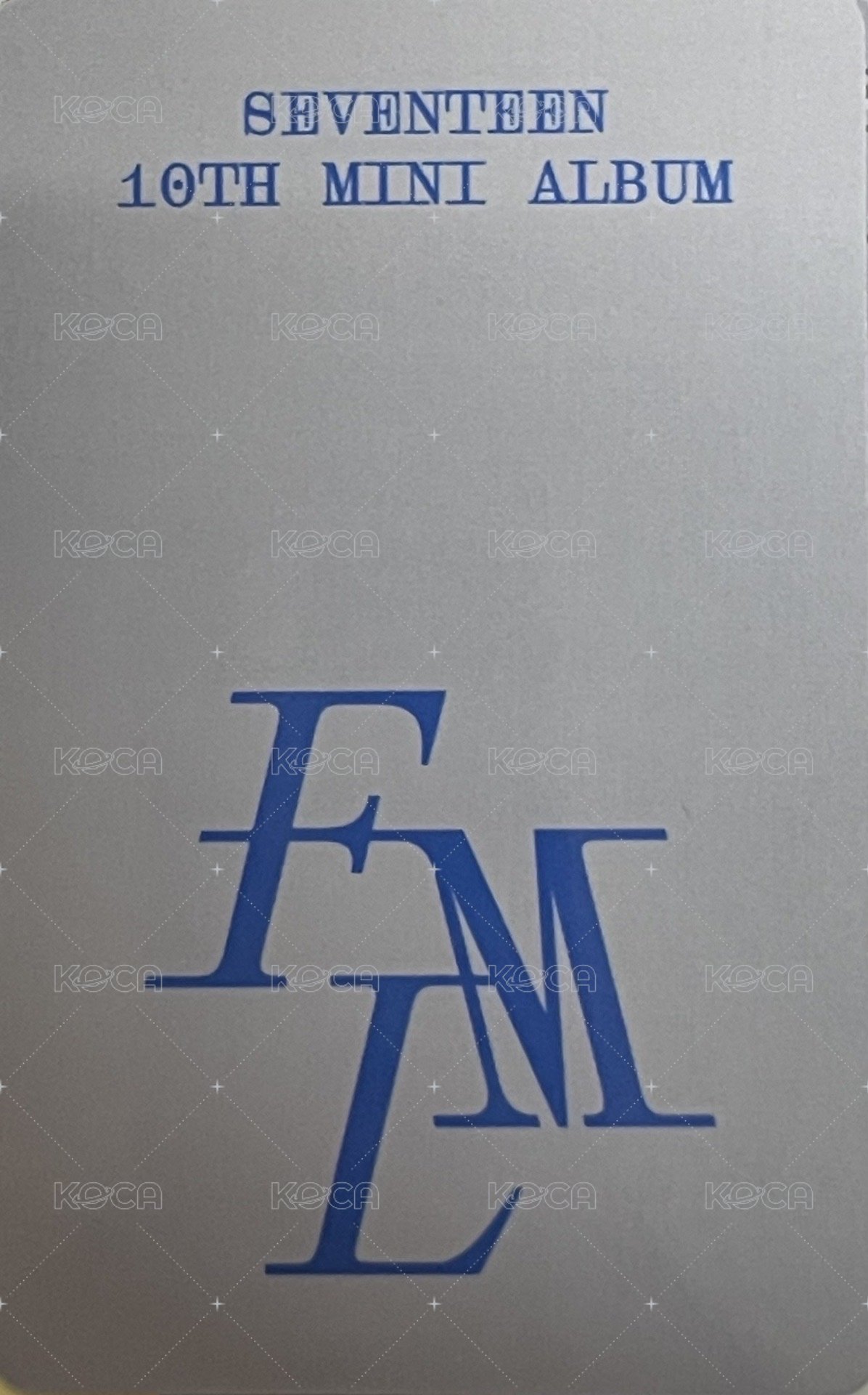 MINI10 kms reg. 特典卡  背面