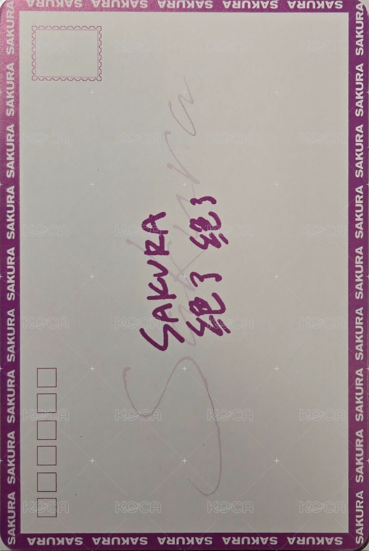 📸| 赫德斯 明信片  背面