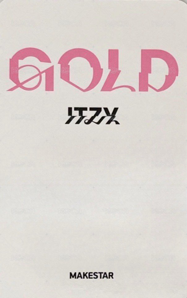 GOLD ms 預售 特典卡  背面