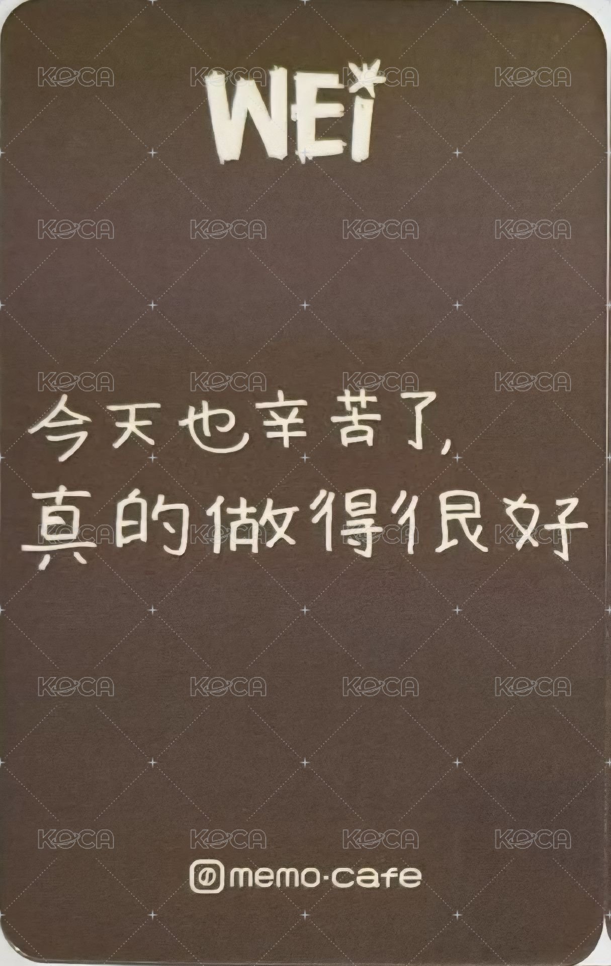 迷你七輯 ju 簽售卡 臂枕ver. 背面