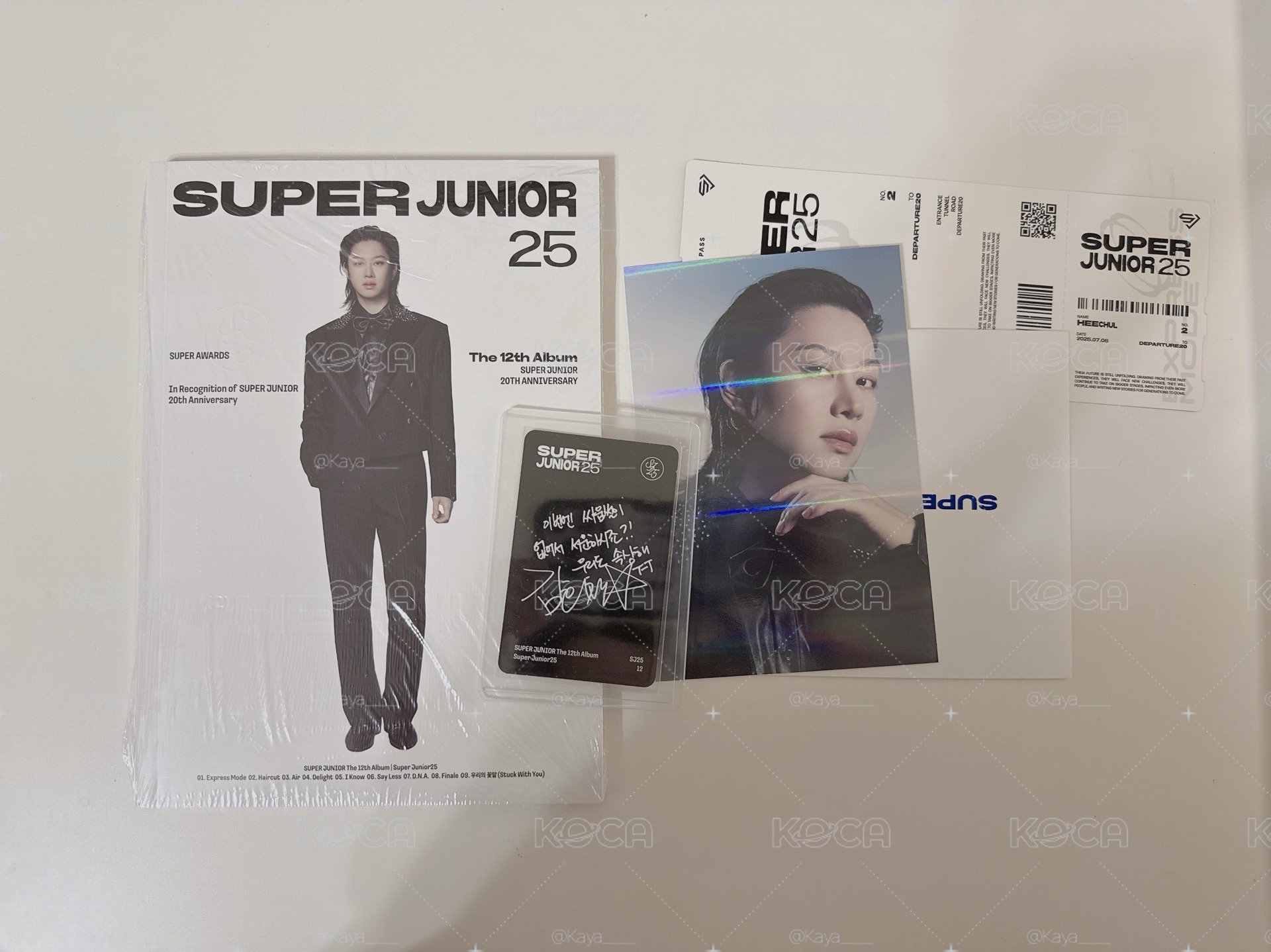 HEECHUL第十二張正規專輯《Super Junior25》小卡】SJ25 已拆封PB版希澈