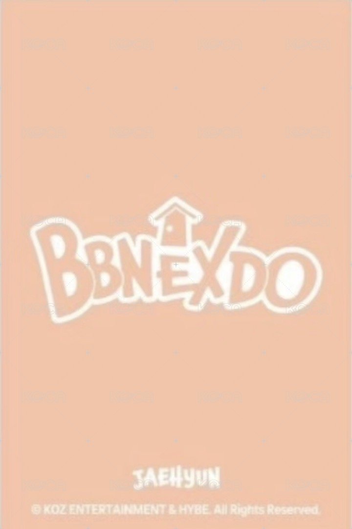 BBNEXDO 周邊卡 娃娃卡3 MYNGMYNG 背面