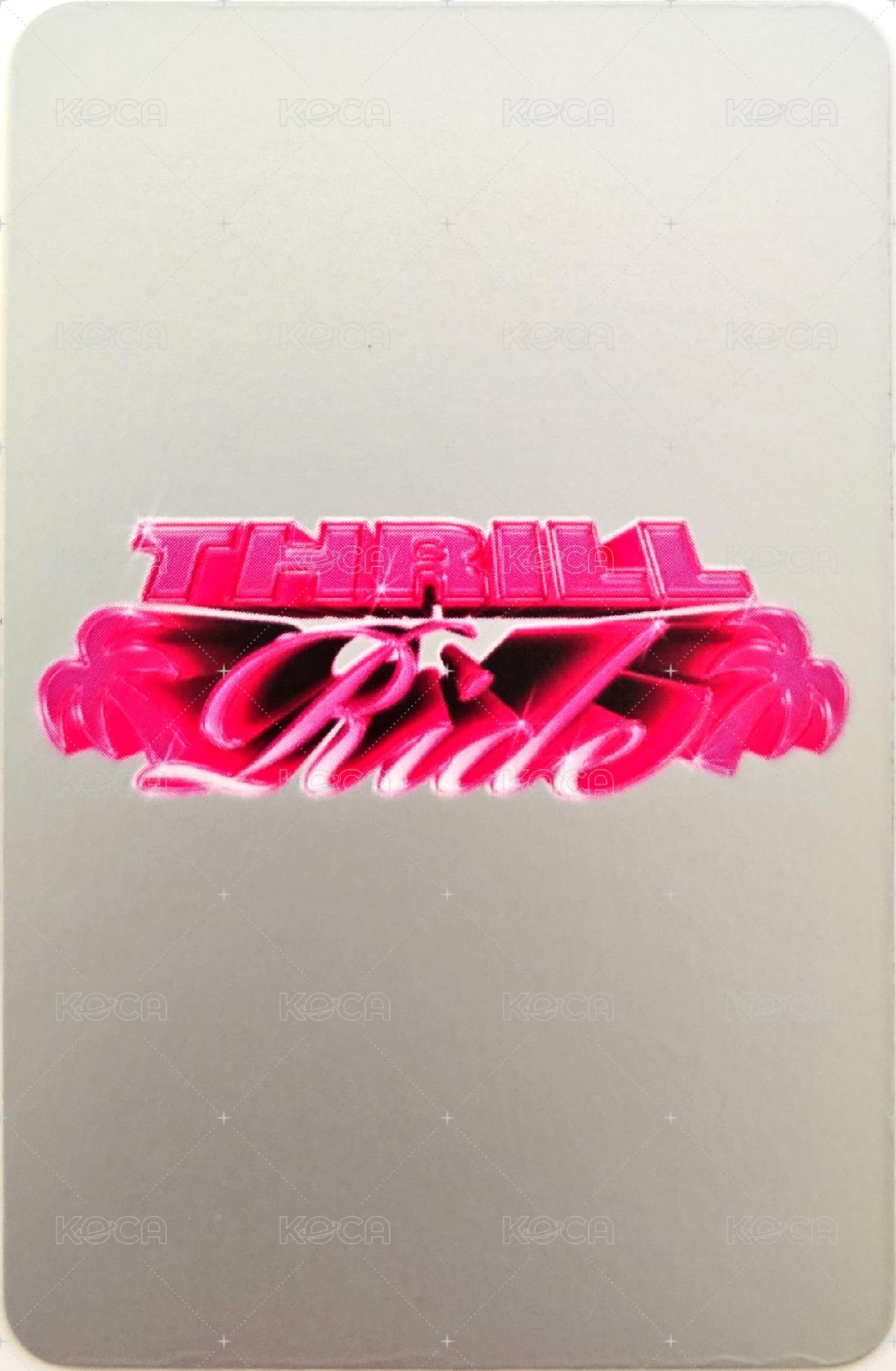 THRILL-ING 專輯卡  背面