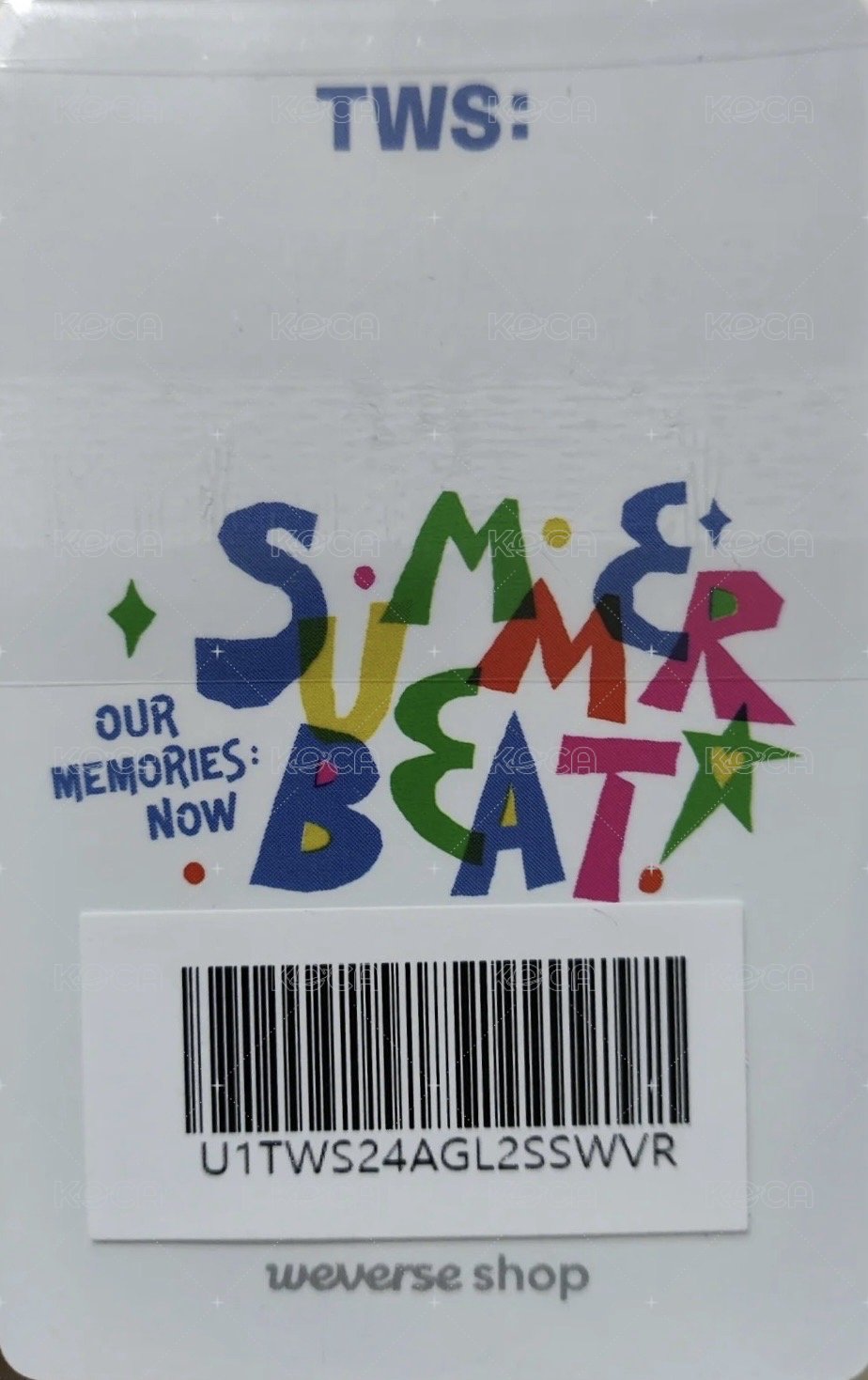 SUMMER BEAT! wvs 直播卡 236三人卡 背面