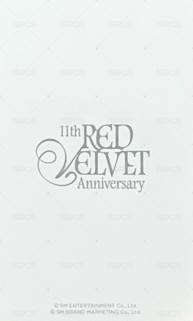 11TH ANNIVERSARY  周邊卡 毛巾吊飾卡 背面