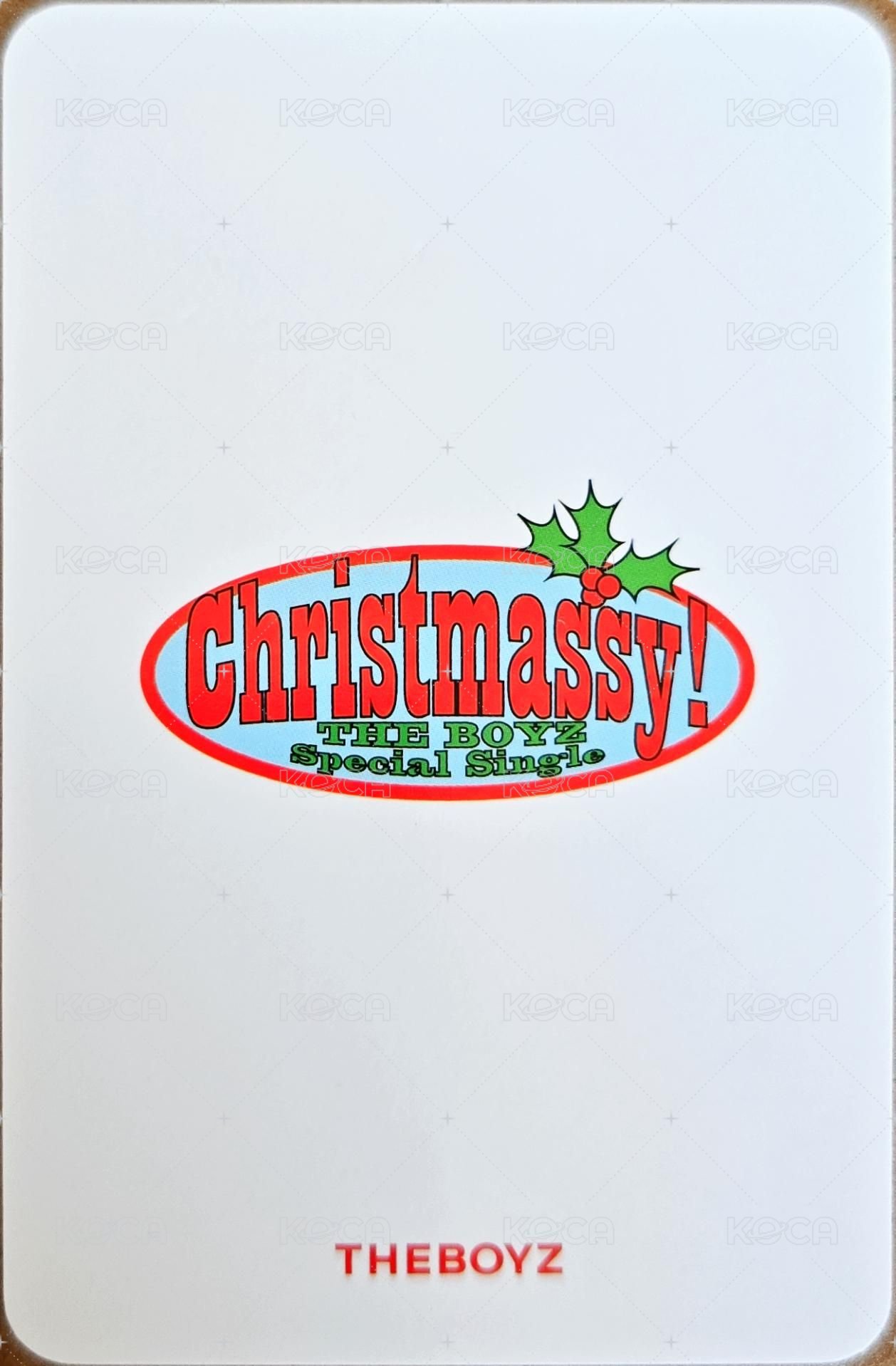 Christmassy! 周邊卡 名字鑰匙圈 背面