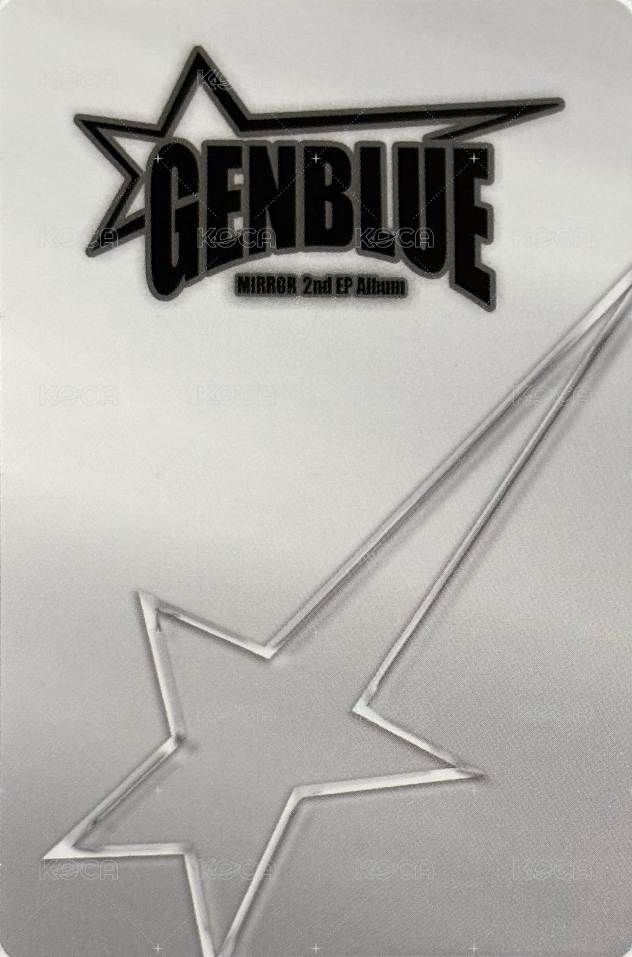 2nd EP Album - MIRROR 專輯卡 PB ver. 背面