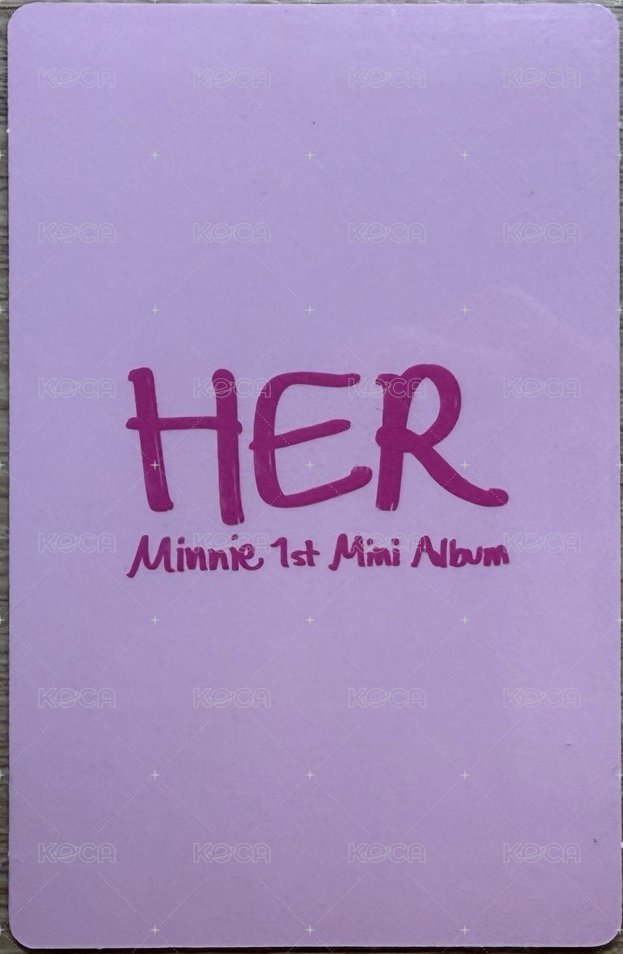 HER 專輯卡 米妮粉衣黑膠專卡 背面