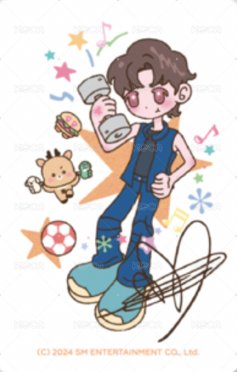 2024fc 末場 周邊卡 卡通T 背面