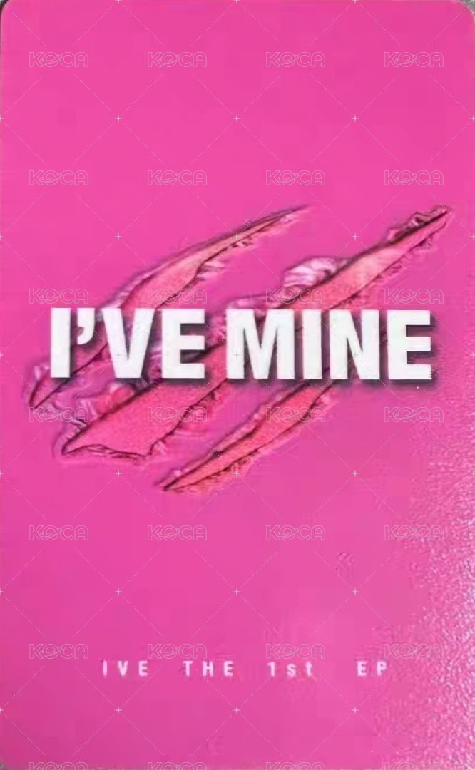 I'VE MINE kms 4.0 特典卡  背面