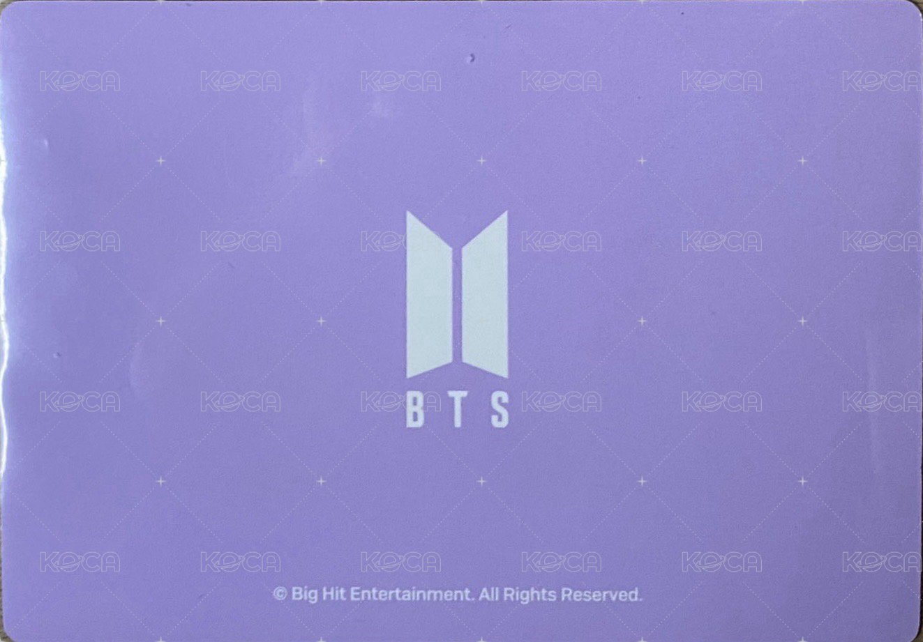 ARMY 會員禮卡 Merch Box #02 背面