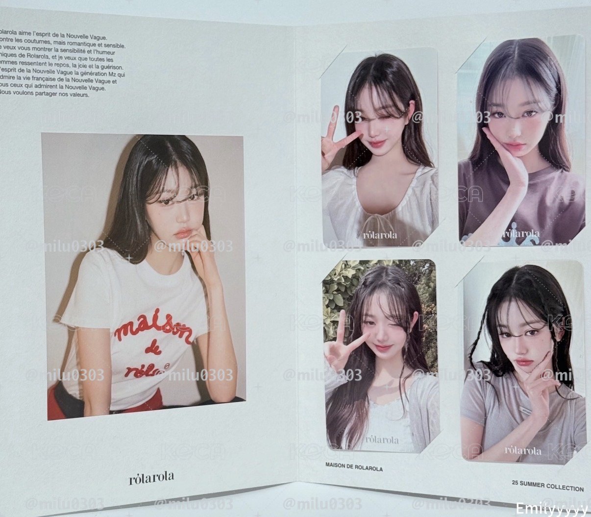 張員瑛 rolarola 5.0 代言卡 