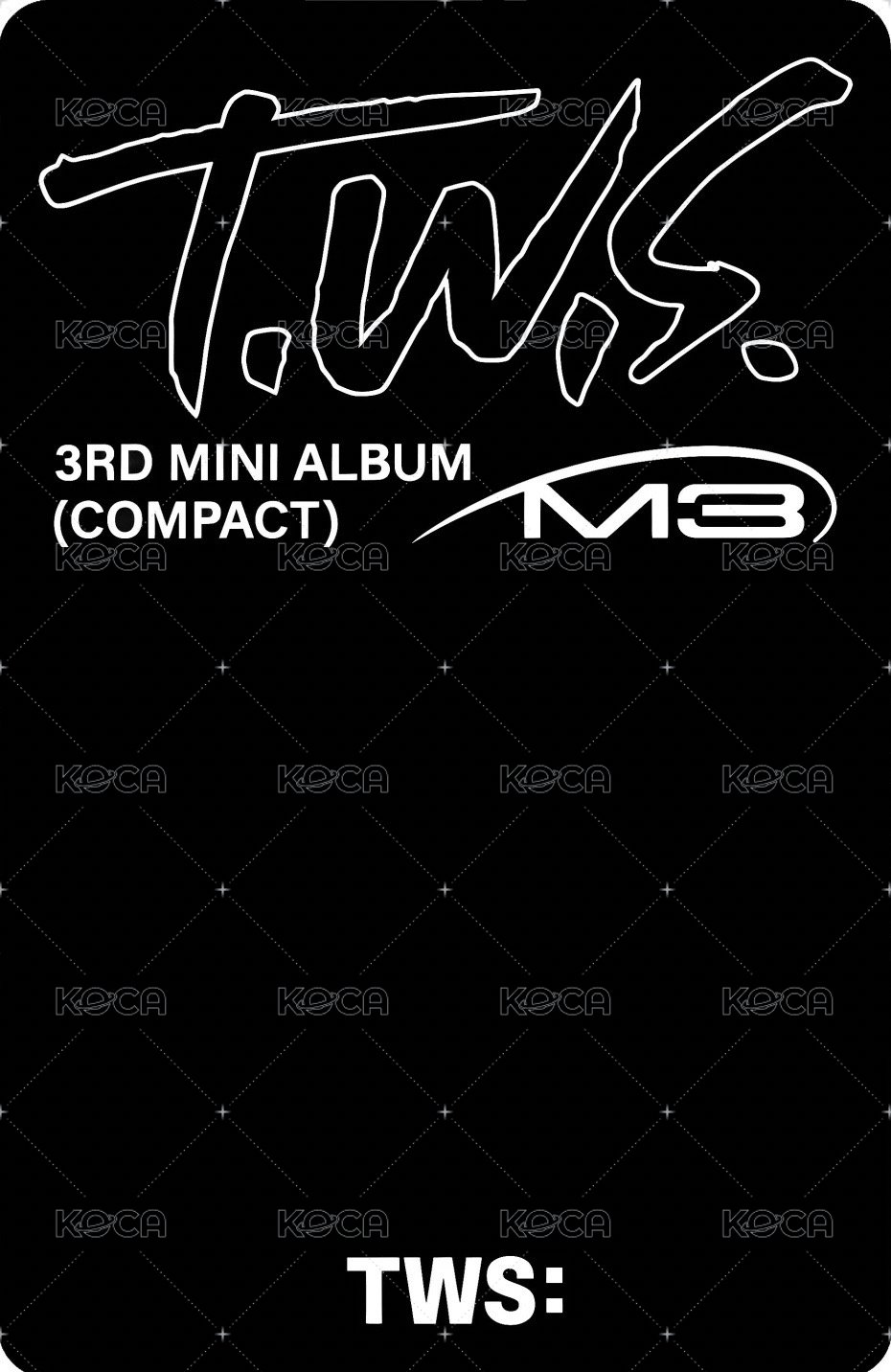 TRY WITH US 專輯卡 單封 背面