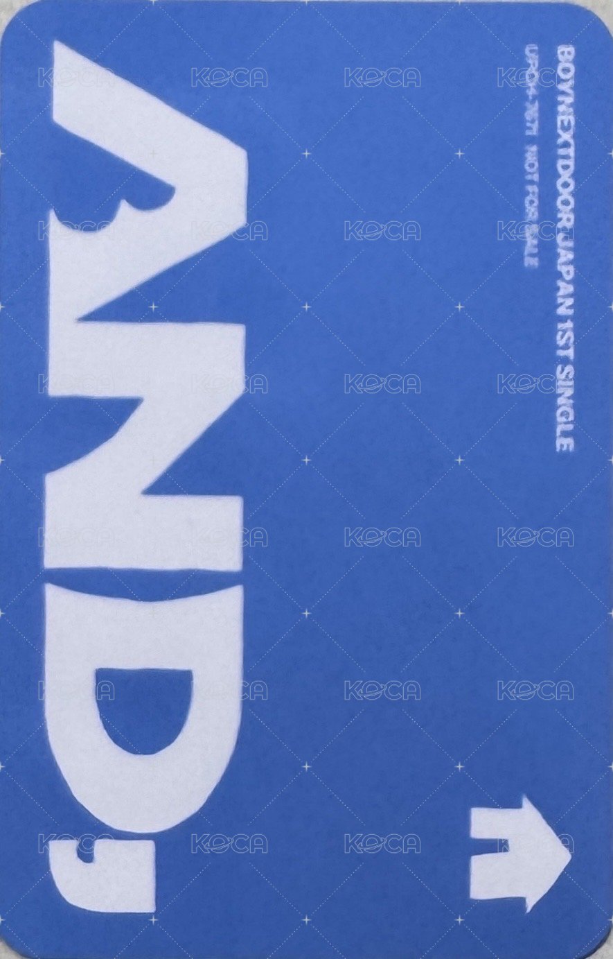 AND, 專輯卡 回初限定A盤 背面