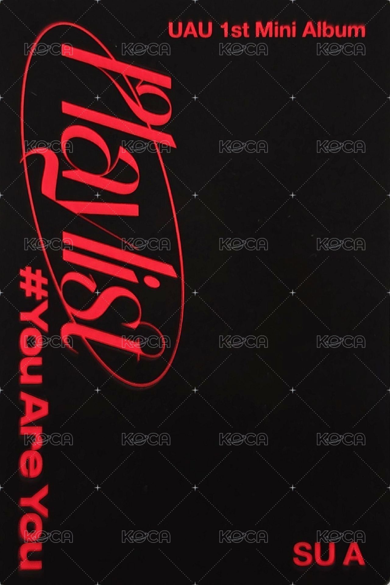 Playlist #You Are You 專輯卡  背面