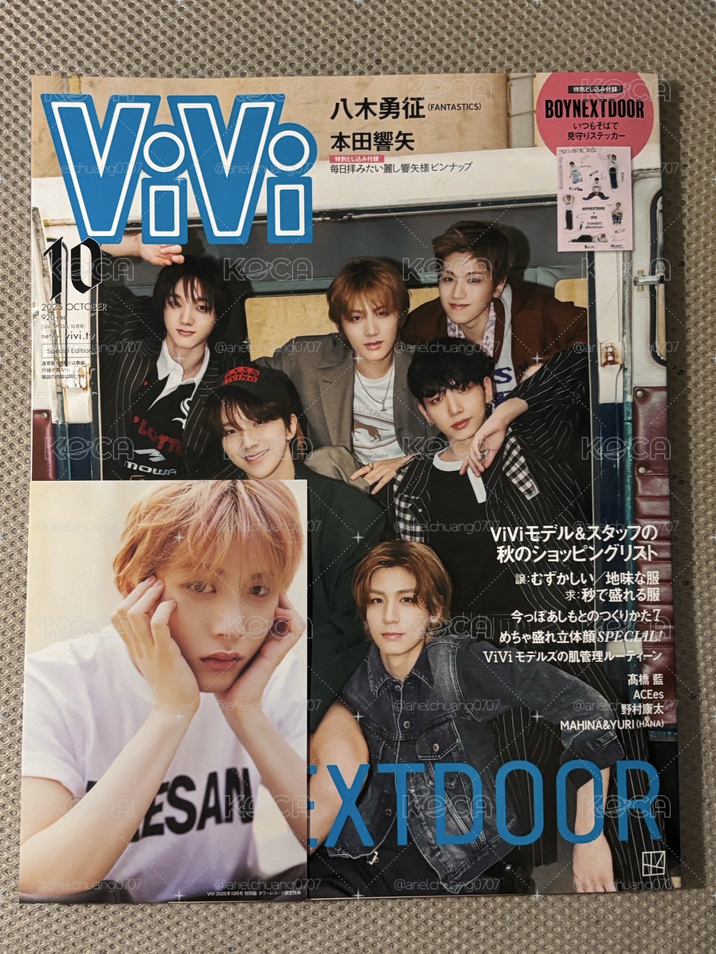 vivi雜誌和特典卡