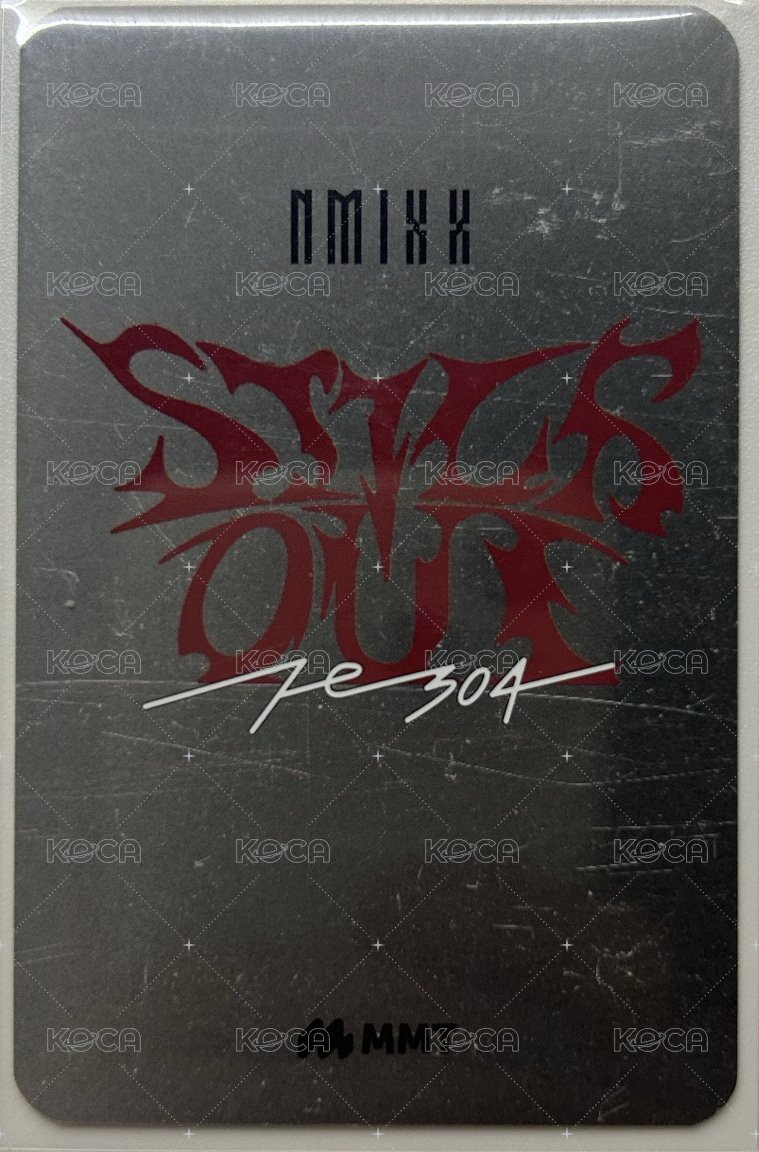 STICK OUT mmt 預售 特典卡  背面